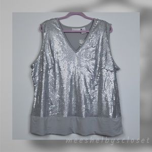 Worthington Woman Sleeveless Stretch Shell Top